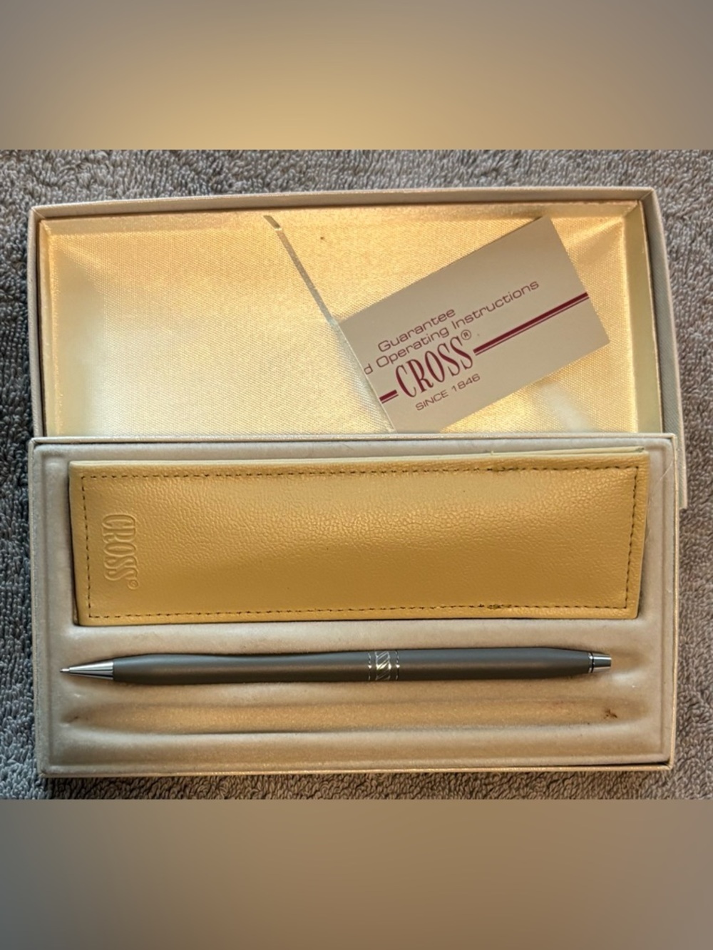 Cross Vintage Classic Century Pencil With Leather Pouch and Original Box